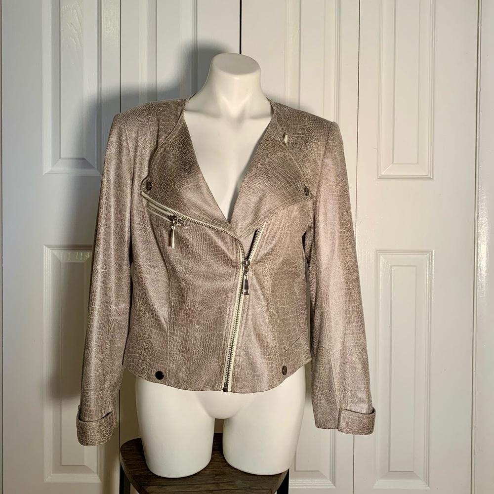 Lena Gabrielle Snakeskin Jacket Size 12